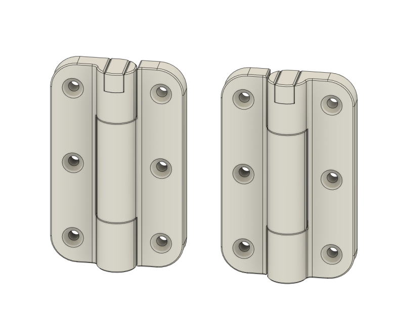 Saranat irroitettavalla keskipinnillä. Omaan 3D-tulostus kaappiin