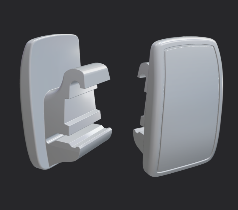 Opel takakontin flexorganizer kassikoukun 3D-mallinnos