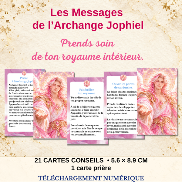Archange Jophiel – 21 cartes de conseils et une prière à imprimer
