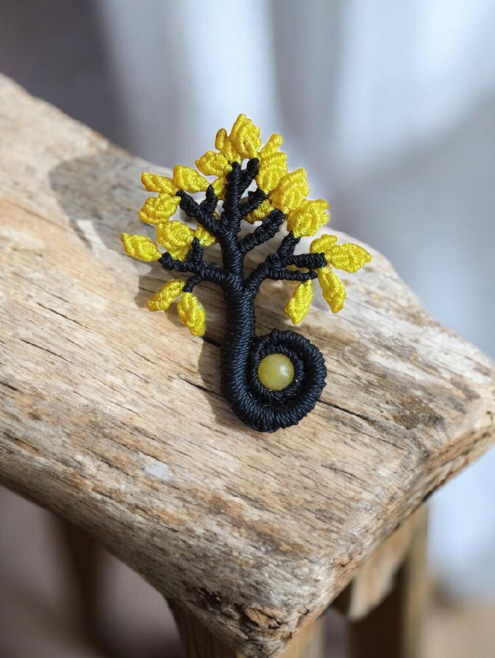 Collier Arbre de Vie macramé style elfique – Ancrage & énergie – Parfait cadeau de Noël,