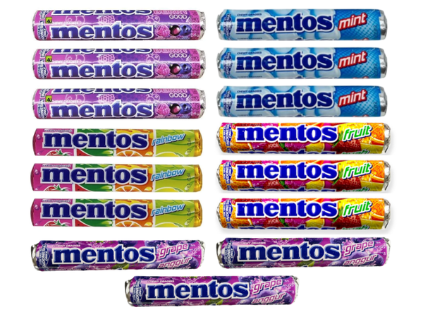 Mentos 29gr rollen 15 stuks