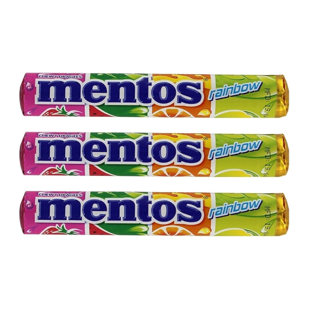 Mentos rainbow 29gr 3 rollen