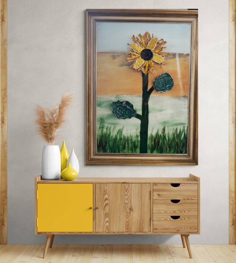 FlowersArt with Nespresso coffee capsules, Creativerecycling