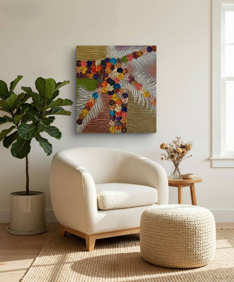 FlowersArt with Nespresso coffee capsules, Creativerecycling