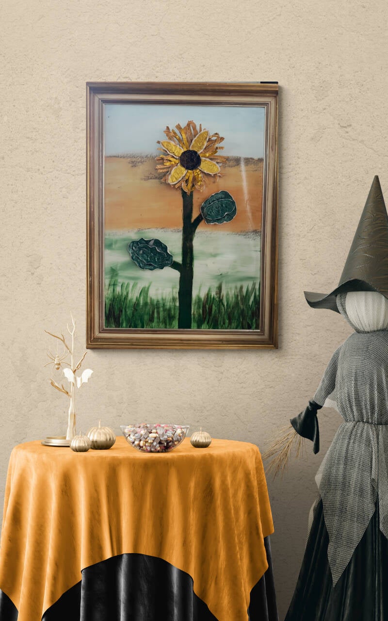 FlowersArt with Nespresso coffee capsules, Creativerecycling