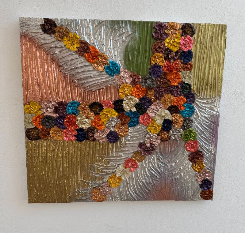 FlowersArt with Nespresso coffee capsules, Creativerecycling