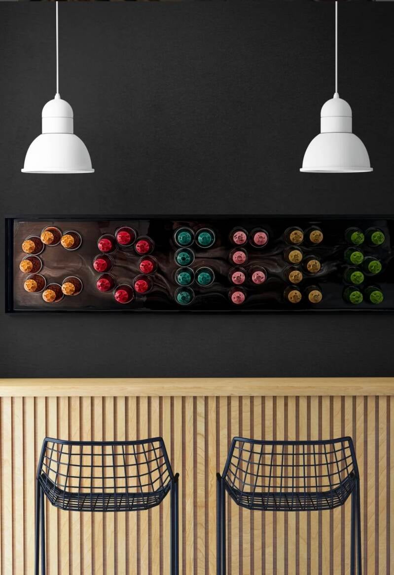 FlowersArt with Nespresso coffee capsules, Creativerecycling