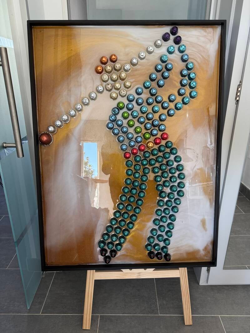 NespressoArt CoffeeCapsuleArt,UpcycledArt,SustainableArt