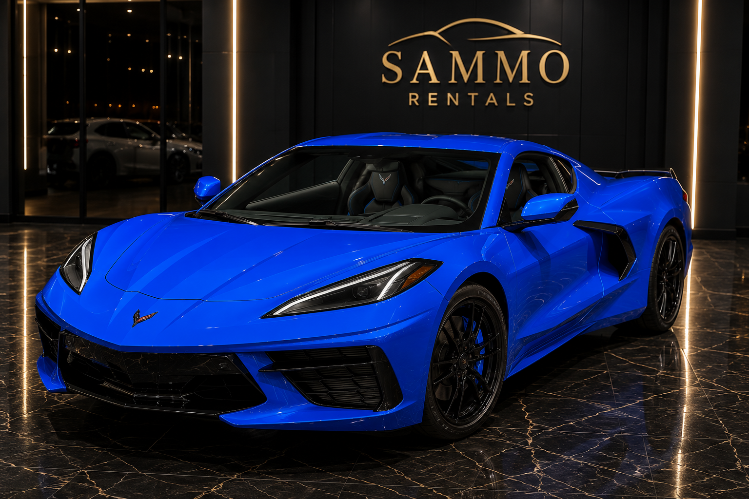 2022 Chevrolet Corvette C8 Stingray – Blue / Black Interior