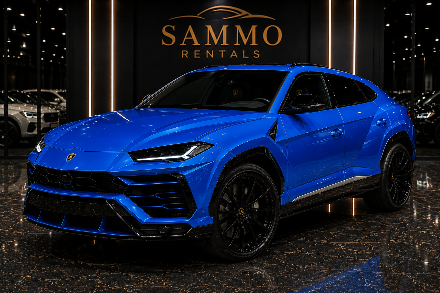 Lamborghini Urus – Blue Exterior / Black Interior