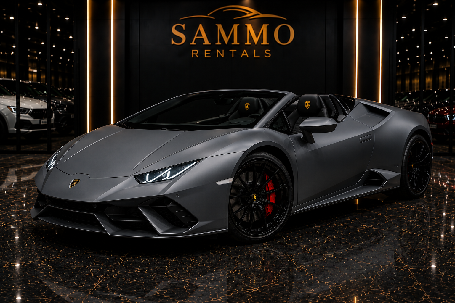 Lamborghini Huracán EVO Spyder – Matte Grey Exterior / Black Interior