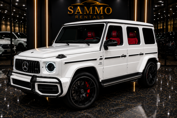 Mercedes-Benz G63 AMG – White Exterior / Red Interior