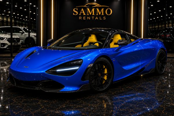 McLaren 720S – Blue Exterior / Yellow Interior