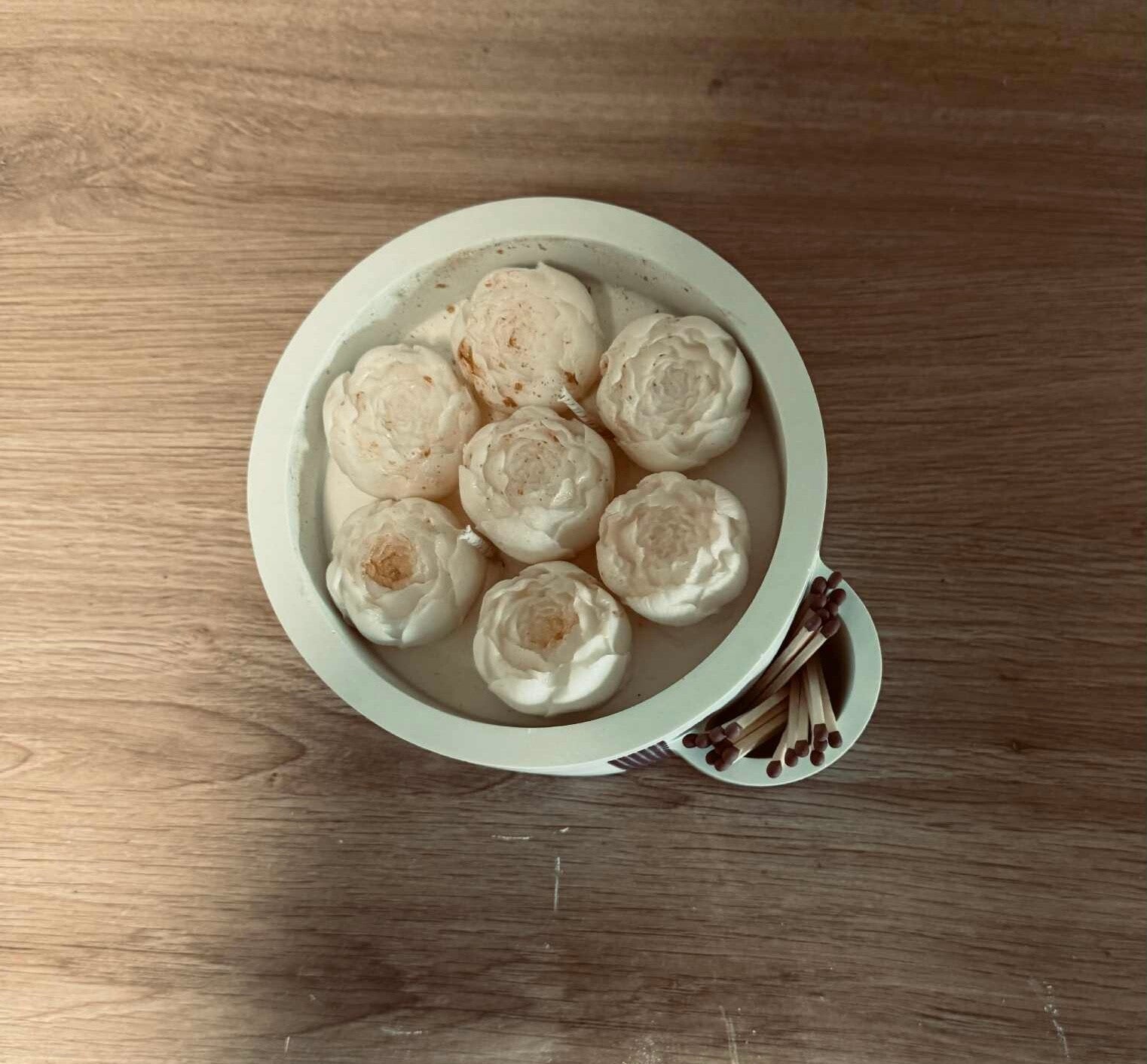 Kaarsenpot met geiïntregeerde luciferhouder - Geur Appletini
