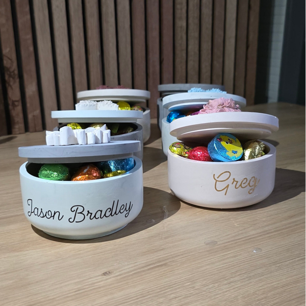 Gevuld geschenkpotje