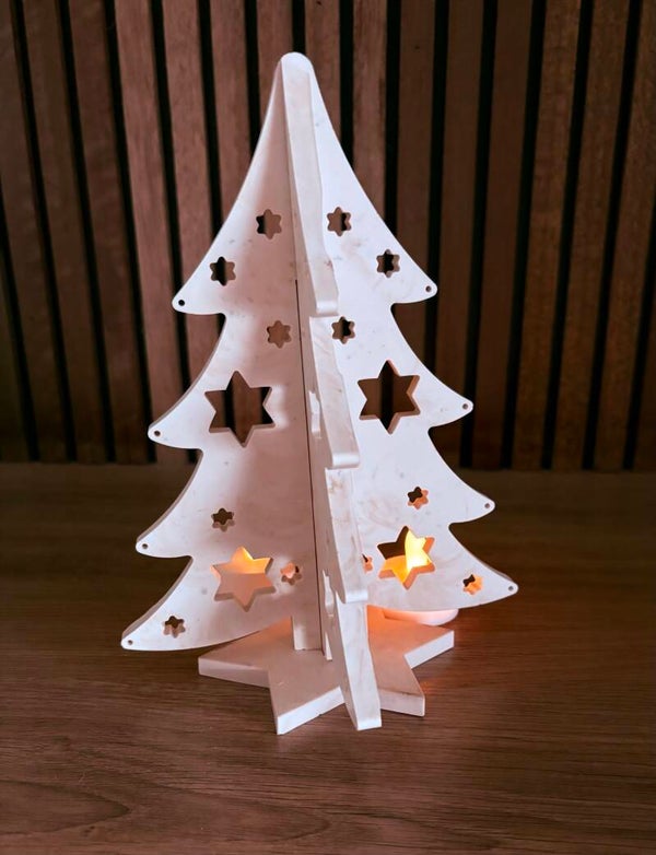 Kerstboom met sterstaander
