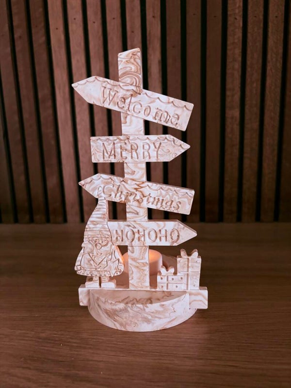 Wegwijzerbord Merry Christmas