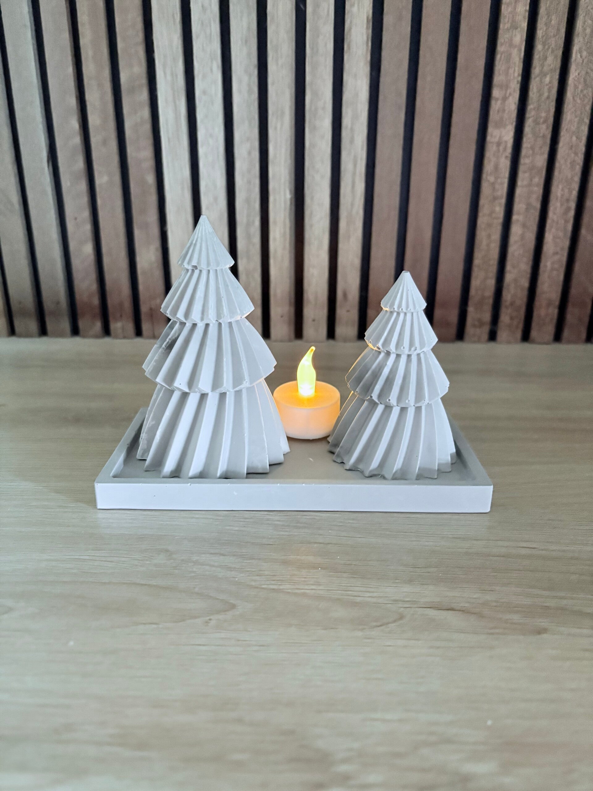 Kerstboompjes met plateau