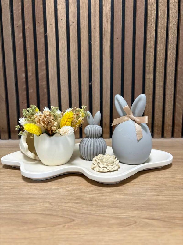 Paas setje met bloempjes