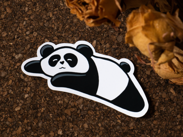Sleepy Panda Sticker