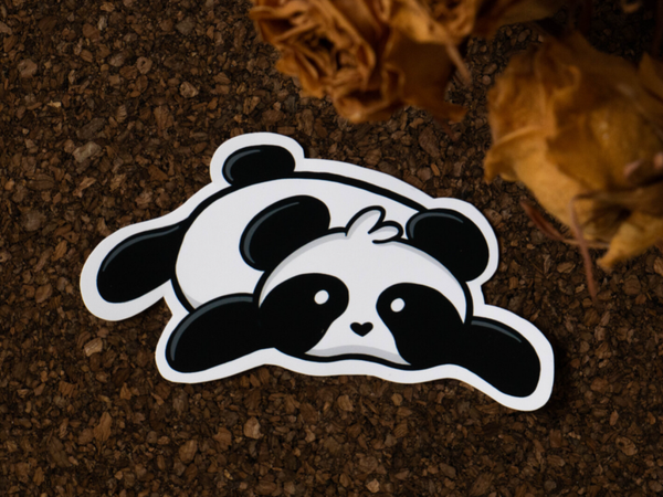 Lazy Panda Sticker