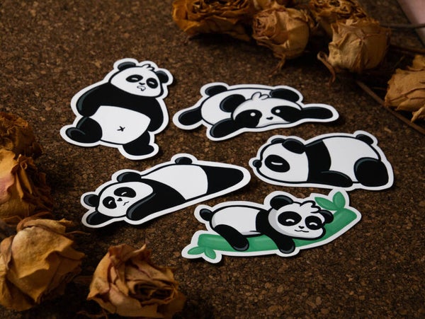 Tired Panda Stickerpack
