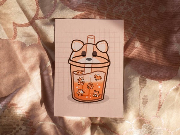 Shiba Boba Babie | Postcard | Mini Print