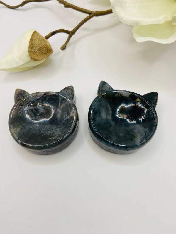 Kleine Moosachat Katzen Schälchen