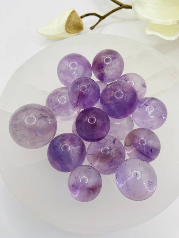 Mini Lavendel Amethyst Kugel