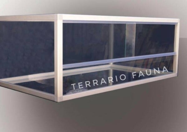 Terrarios cristal perfil aluminio