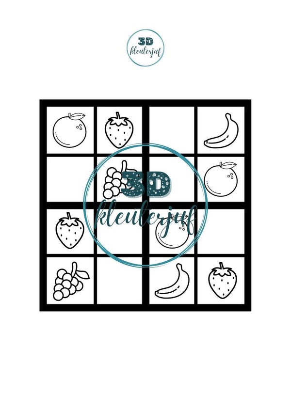 Digitaal bestand - Sudoku fruit