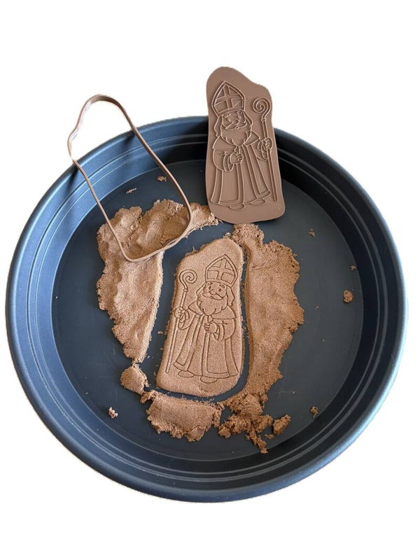 3D speculaas kruis met uitsteekvorm