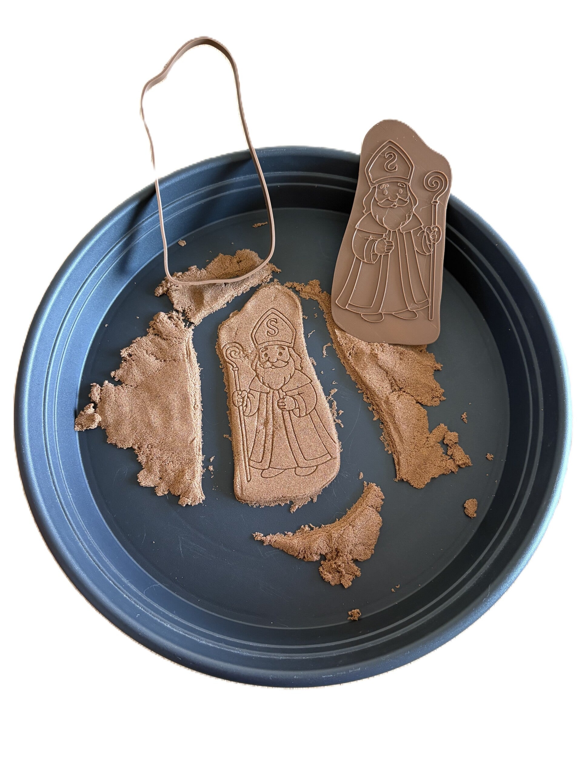 3D speculaas letter S met uitsteekvorm