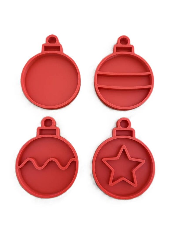 Vulvorm kerstbal 4 stuks