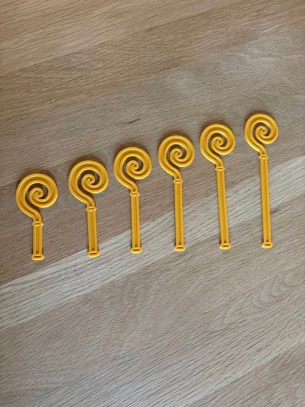 Staffen kort en lang 6 stuks