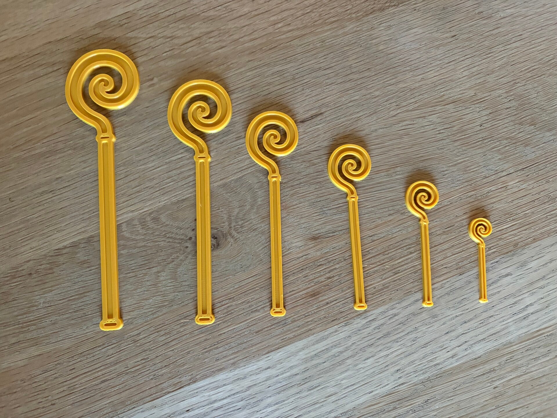 Staffen klein en groot 6 stuks