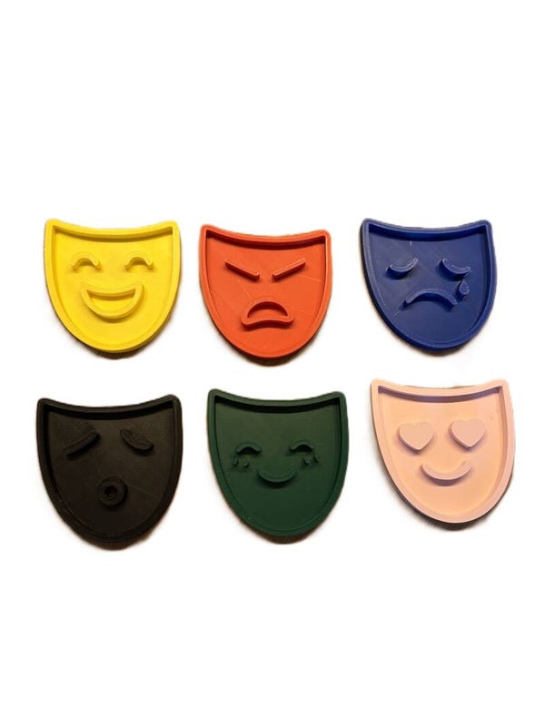 Vulvormen maskers met gevoelens