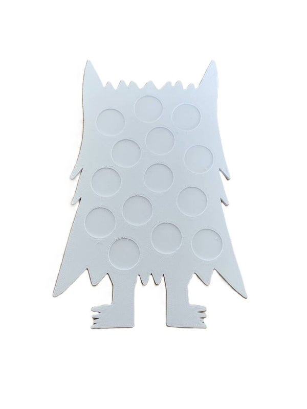 Kleurenmonster voor 14 teldopjes