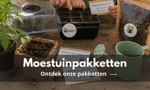 Moeder en kind moestuin