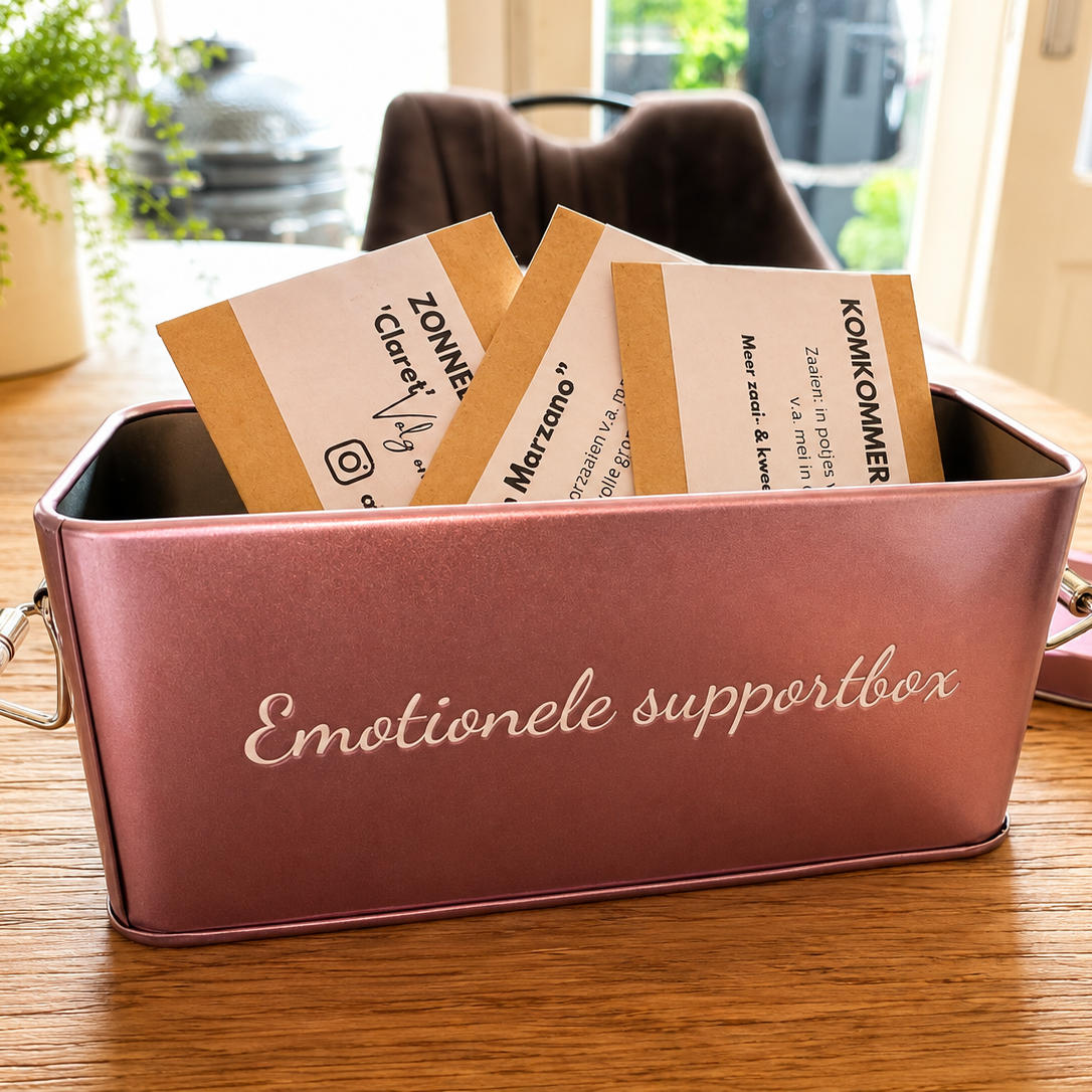 Emotionele supportbox - Cadeaublik met 3 zakjes zaden
