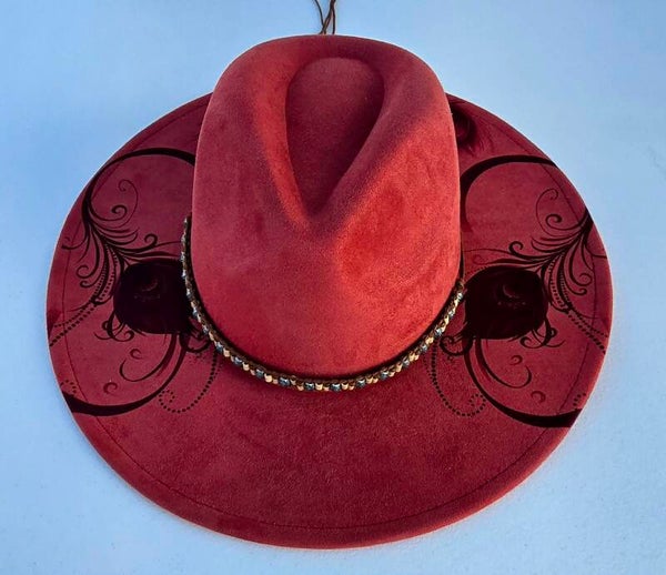Beautiful dark pink/red Hat