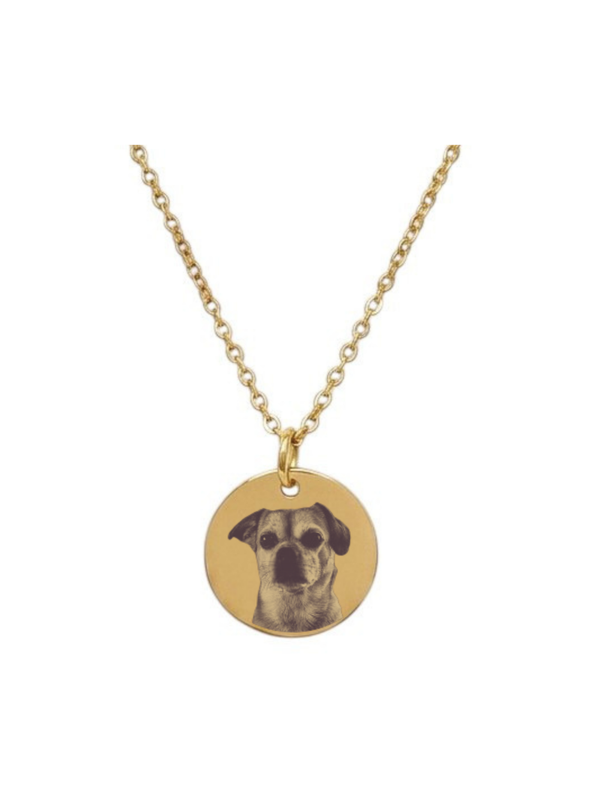 Ketting met Foto gepersonaliseerd zilverkleurig