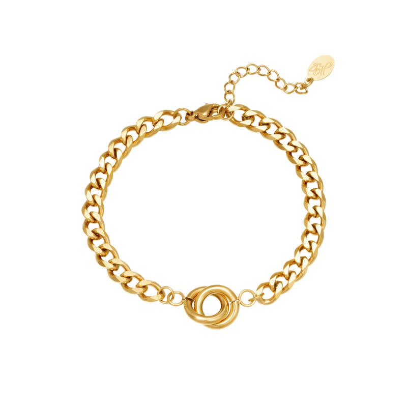 schakelarmband olivia goud