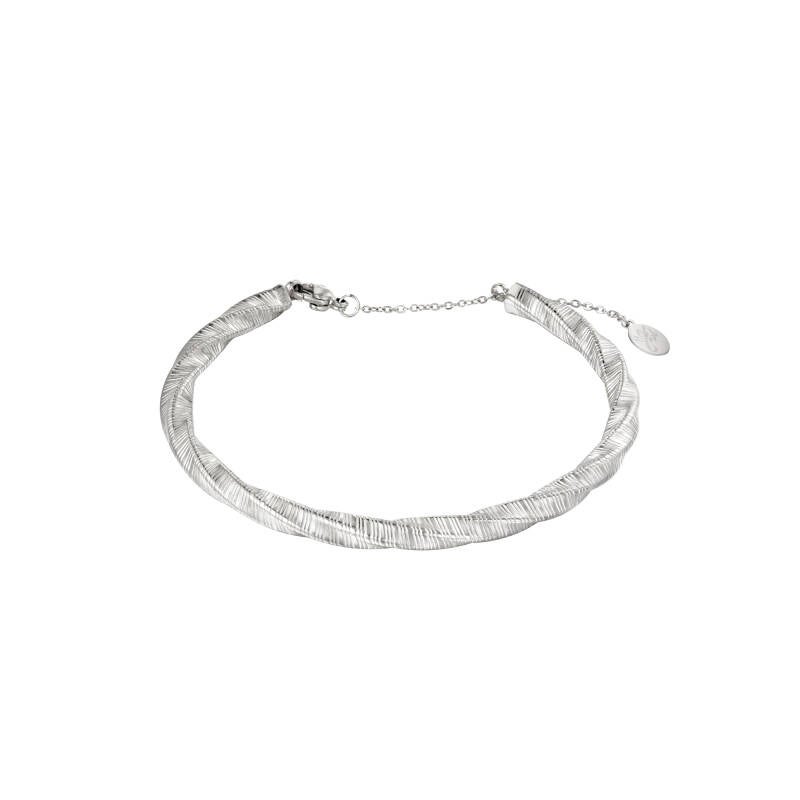armband bangle twist zilver
