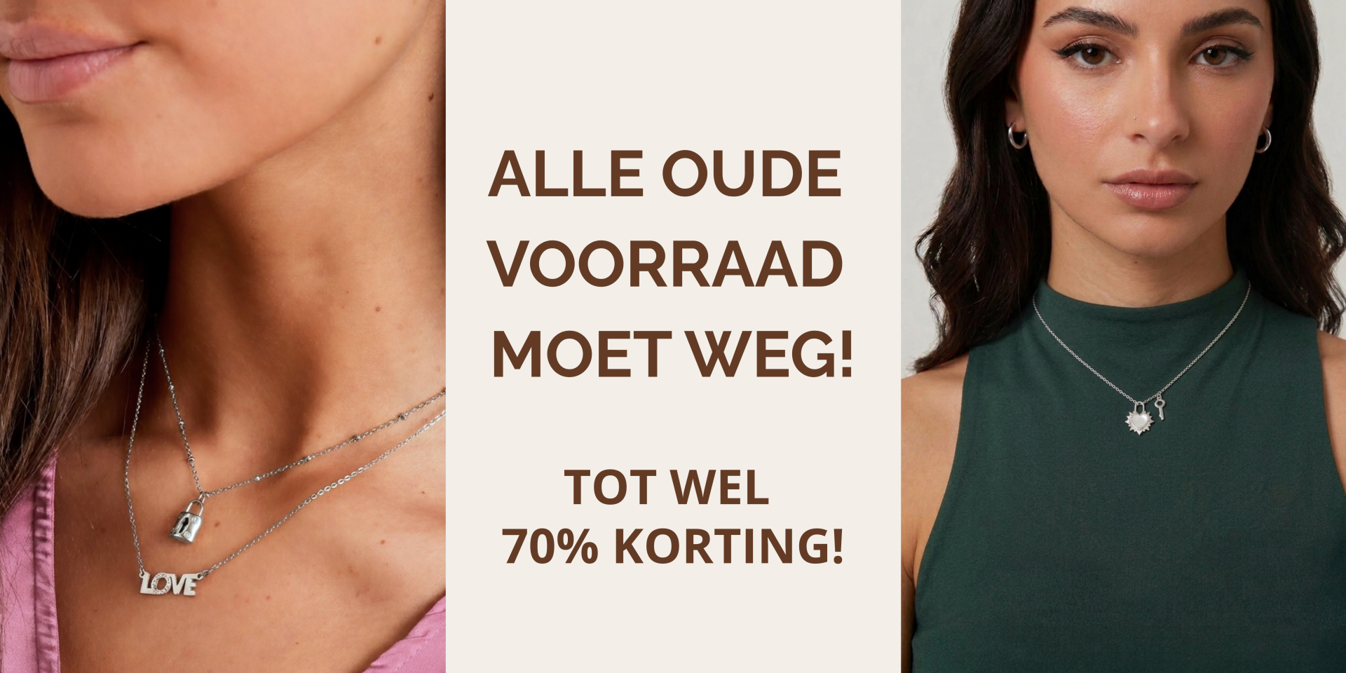 dames kettingn outlet sale sieraden opruiming