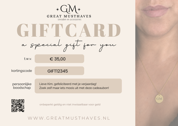Cadeaubon digitaal € 10,00