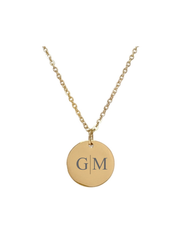 Ketting Initialen goudkleurig