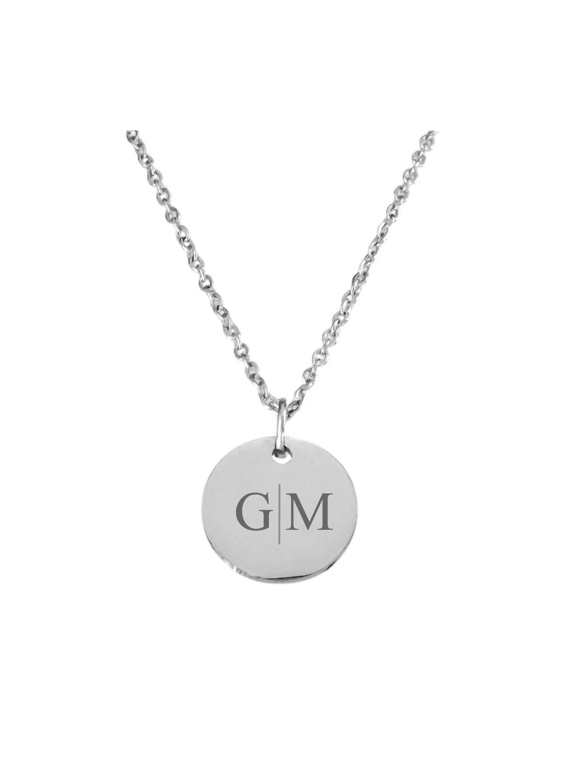 Ketting Initialen zilverkleurig
