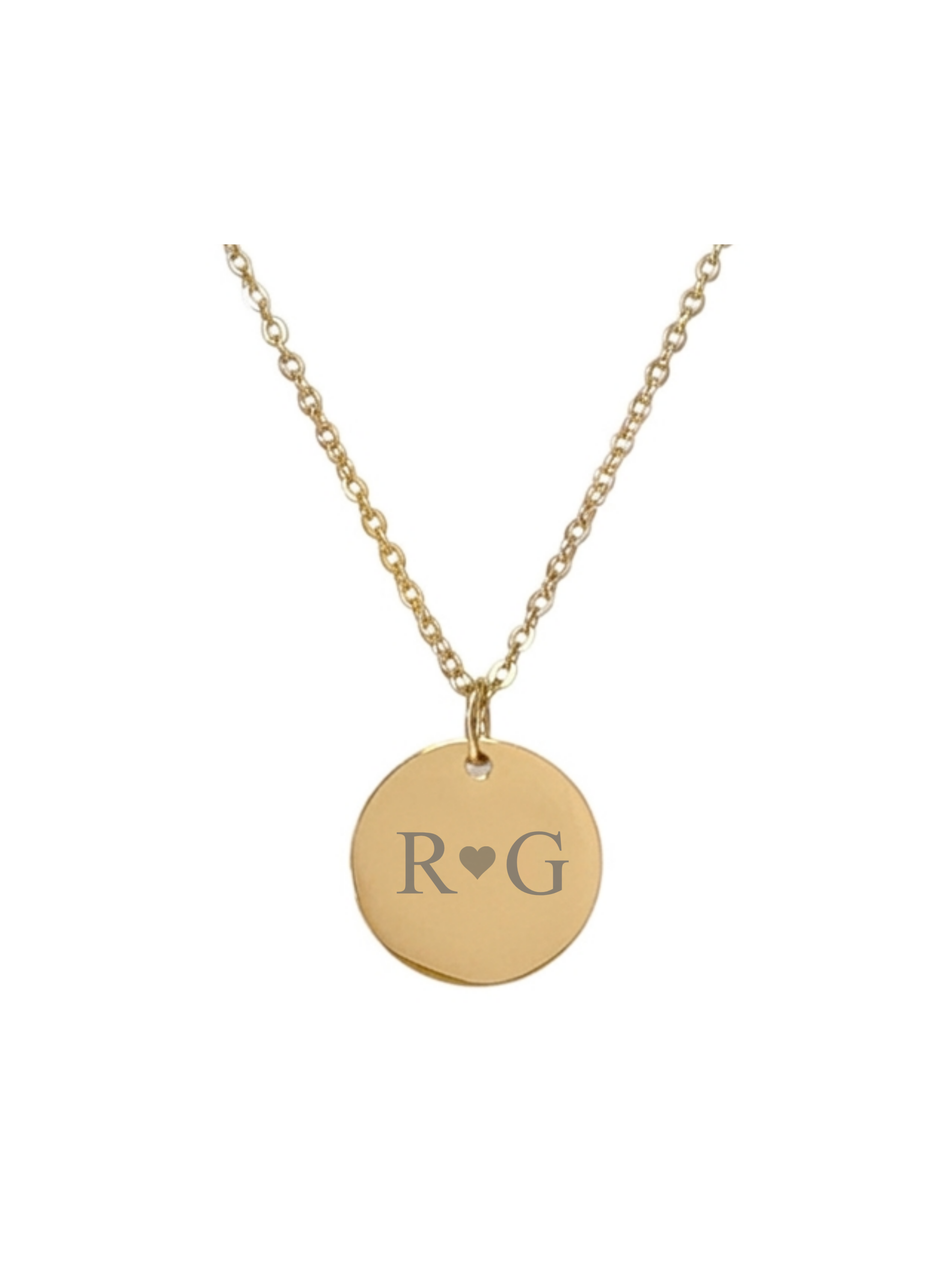 Ketting Liefdes Initialen goudkleurig