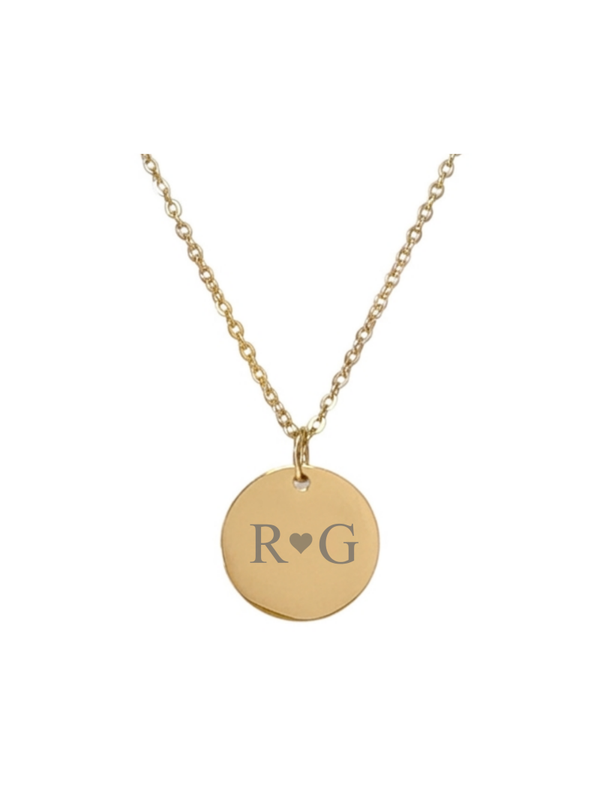 Ketting Liefdes Initialen goudkleurig